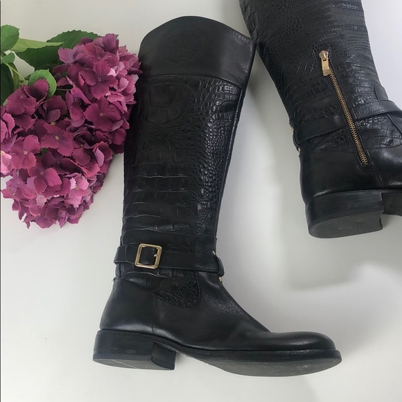 Flavian Leather Alligator Boots | Poshmark